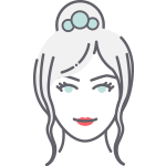Icon of a woman's face