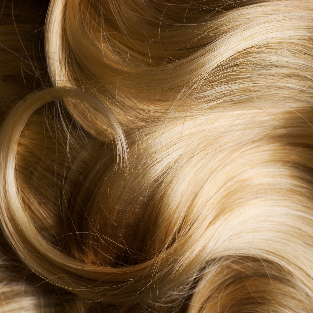 flowing blonde hair